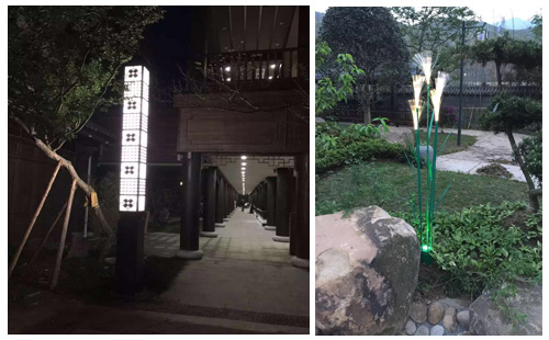 貴州土城古鎮(zhèn)的景觀燈亮化