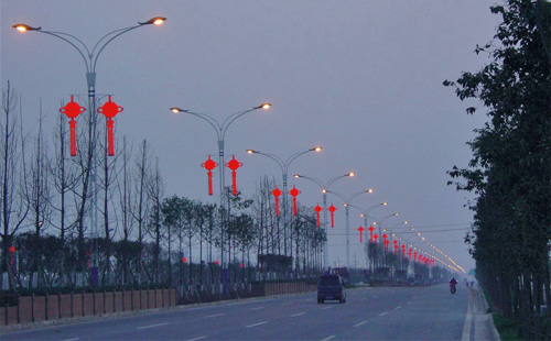 LED中國結路燈
