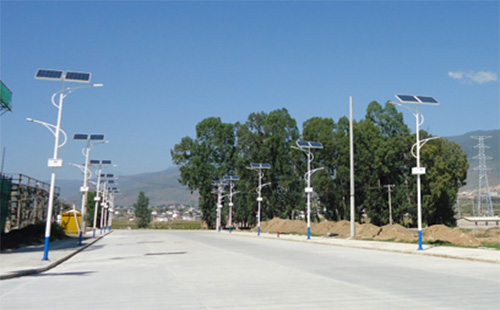 LED太陽能路燈現場圖
