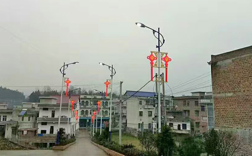 大街小巷LED中國結路燈張燈結彩彰顯新氣象
