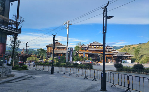 貴州凱里雷山縣西江苗寨庭院燈