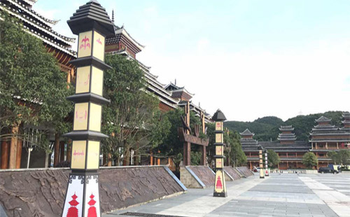 貴州從江高鐵站LED景觀亮化照明