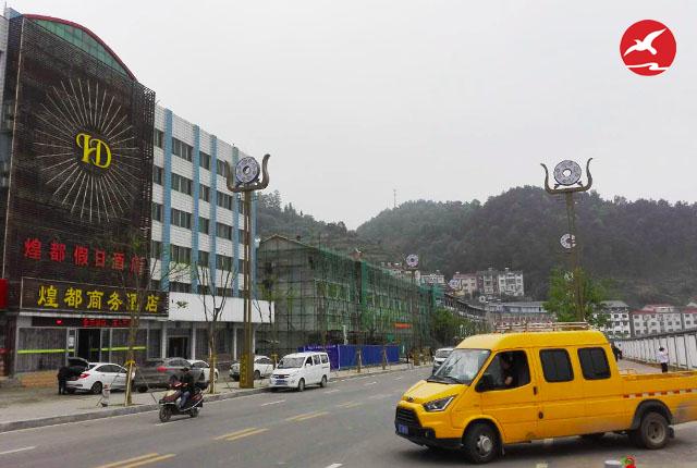 宜昌市秭歸縣二中LED景觀路燈