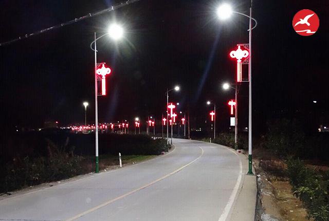 新農村中國結路燈