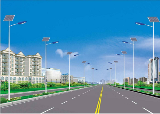 湖南常德公路太陽能路燈案例