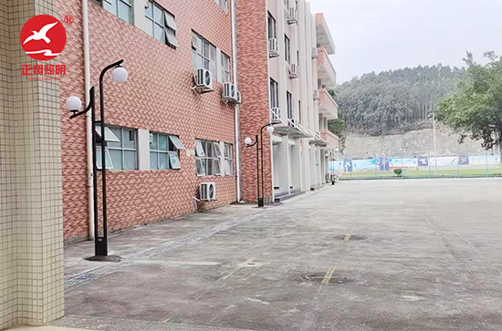 清遠(yuǎn)市清城區(qū)洲心街第一初級(jí)中學(xué)庭院燈項(xiàng)目