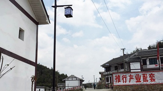 貴州省畢節市黔西縣林泉鎮特色太陽能路燈