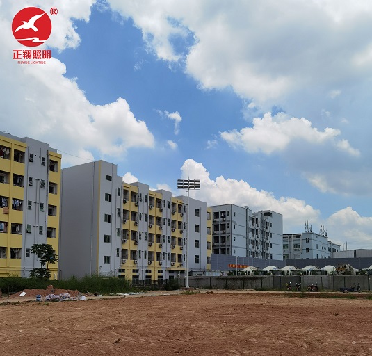 深圳市深科技工學校沙井校區中桿燈安裝
