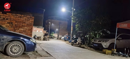 廣西隆安縣新農村太陽能路燈