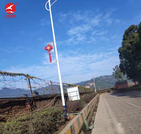 惠州市河南岸下馬莊中國結太陽能路燈