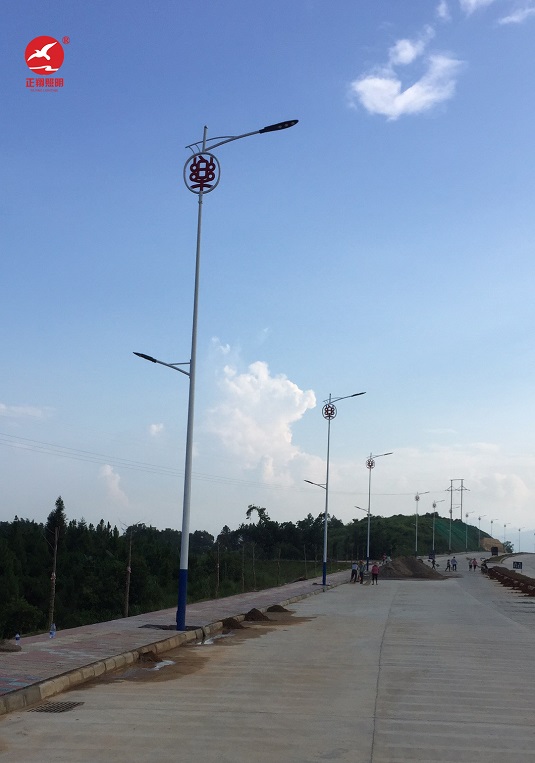 韶關樂昌高低臂路燈