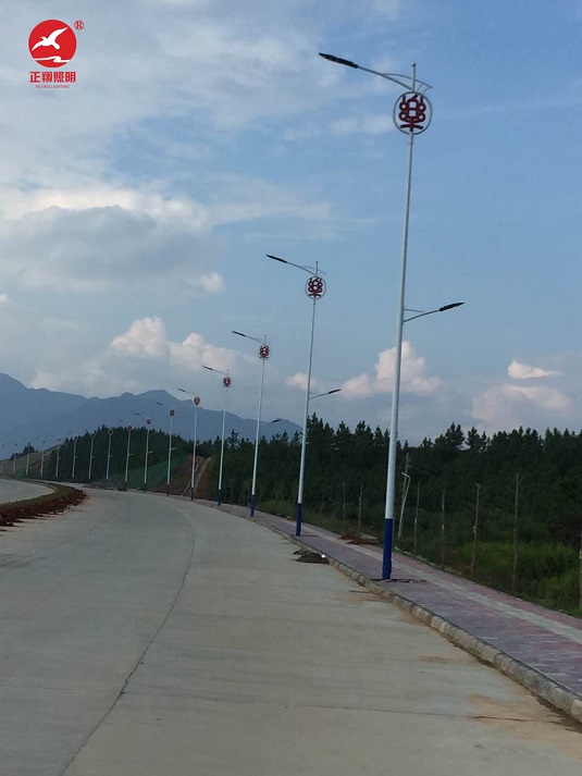 韶關(guān)樂昌高低臂路燈安裝