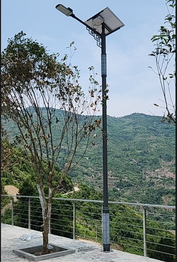 重慶市云陽縣故陵鎮太陽能路燈案例