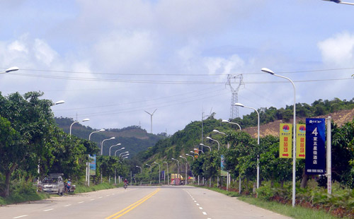 正翔戶外照明惠州移民村LED路燈工程
